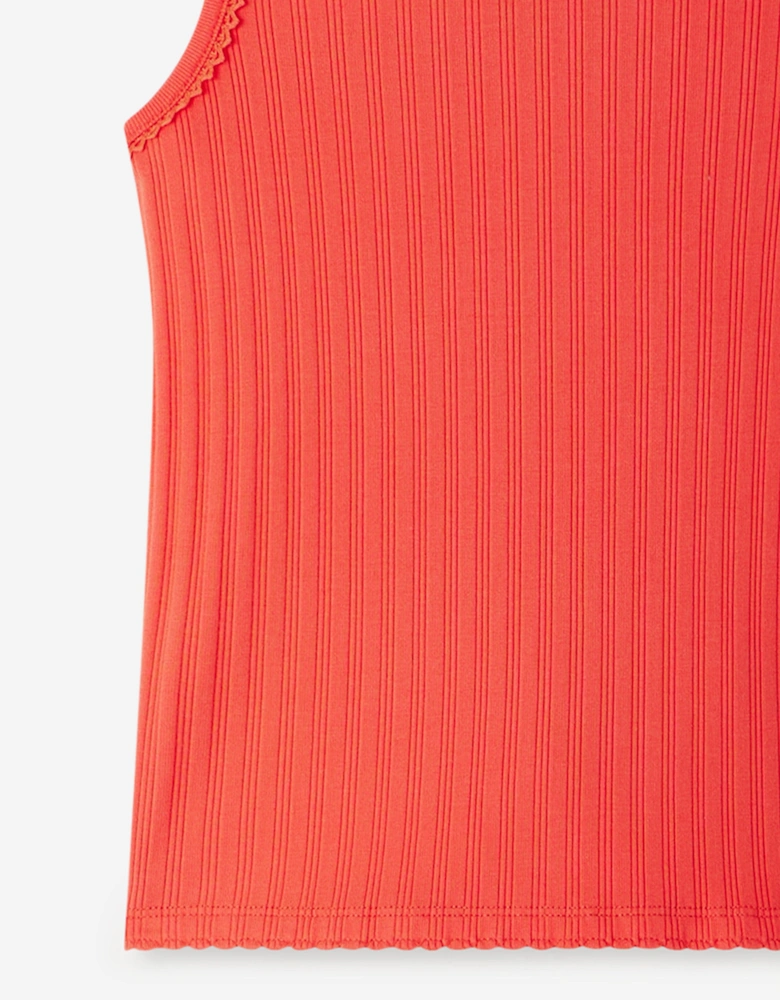 Girls Edina Sleeveless Top in Red