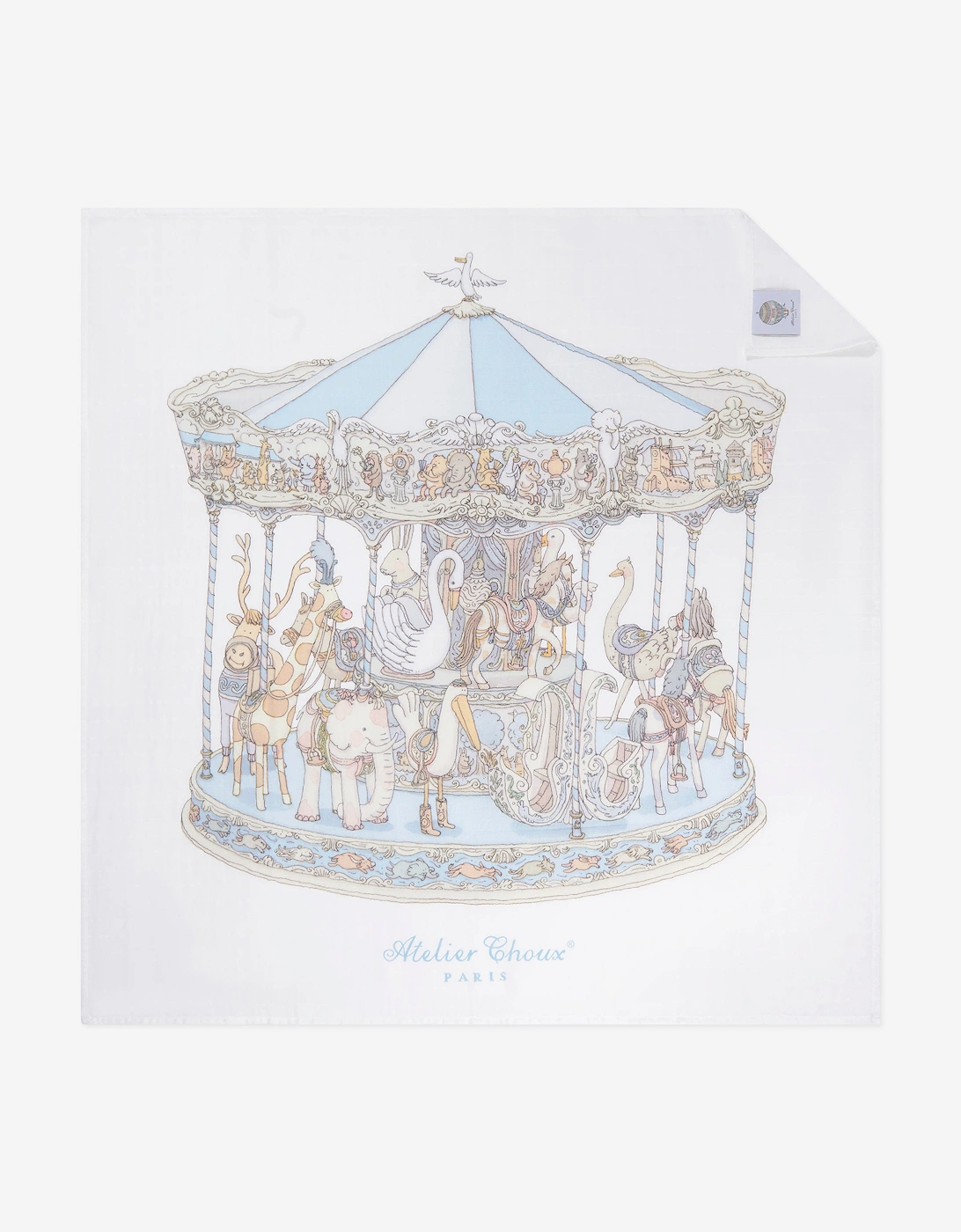 Baby Carousel Luxury Gift Set in White