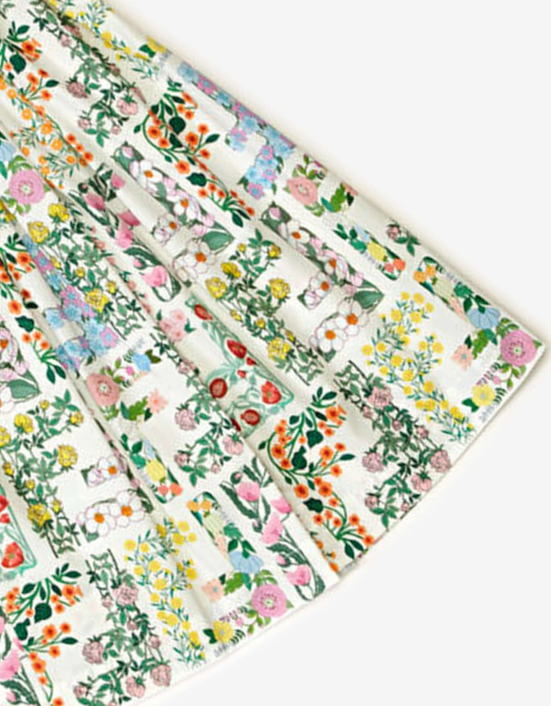Girls Cotton FF Bloom Skirt in Multicolour