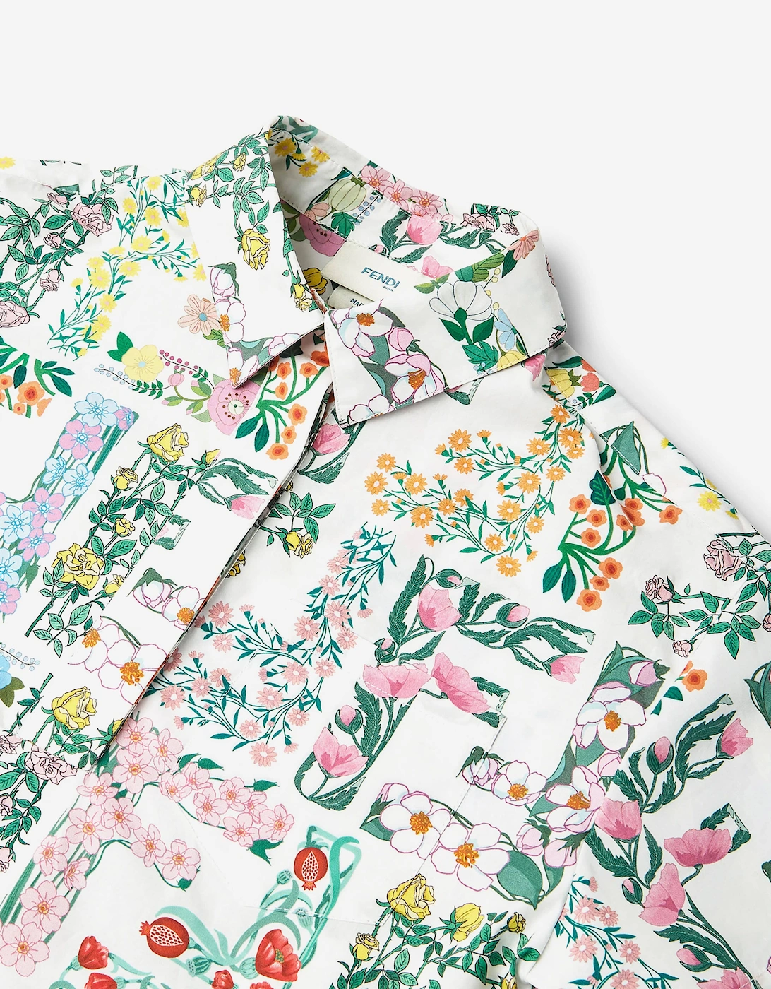 Girls Cotton FF Bloom Dress in Multicolour