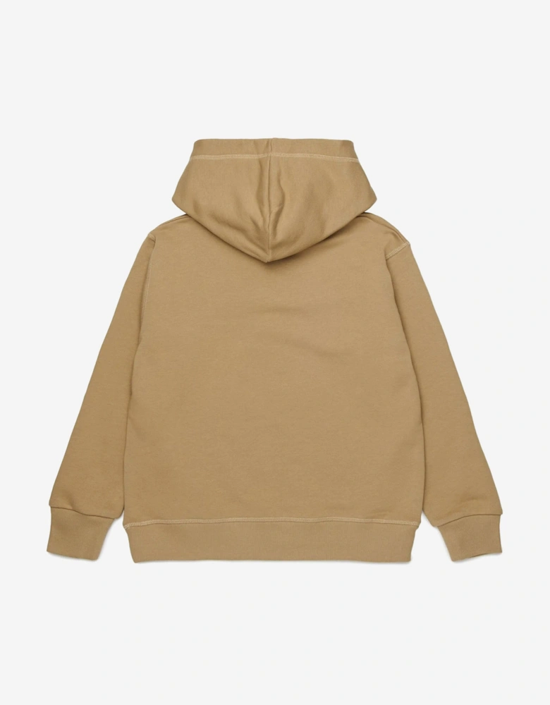 Kids Icon Hoodie in Beige