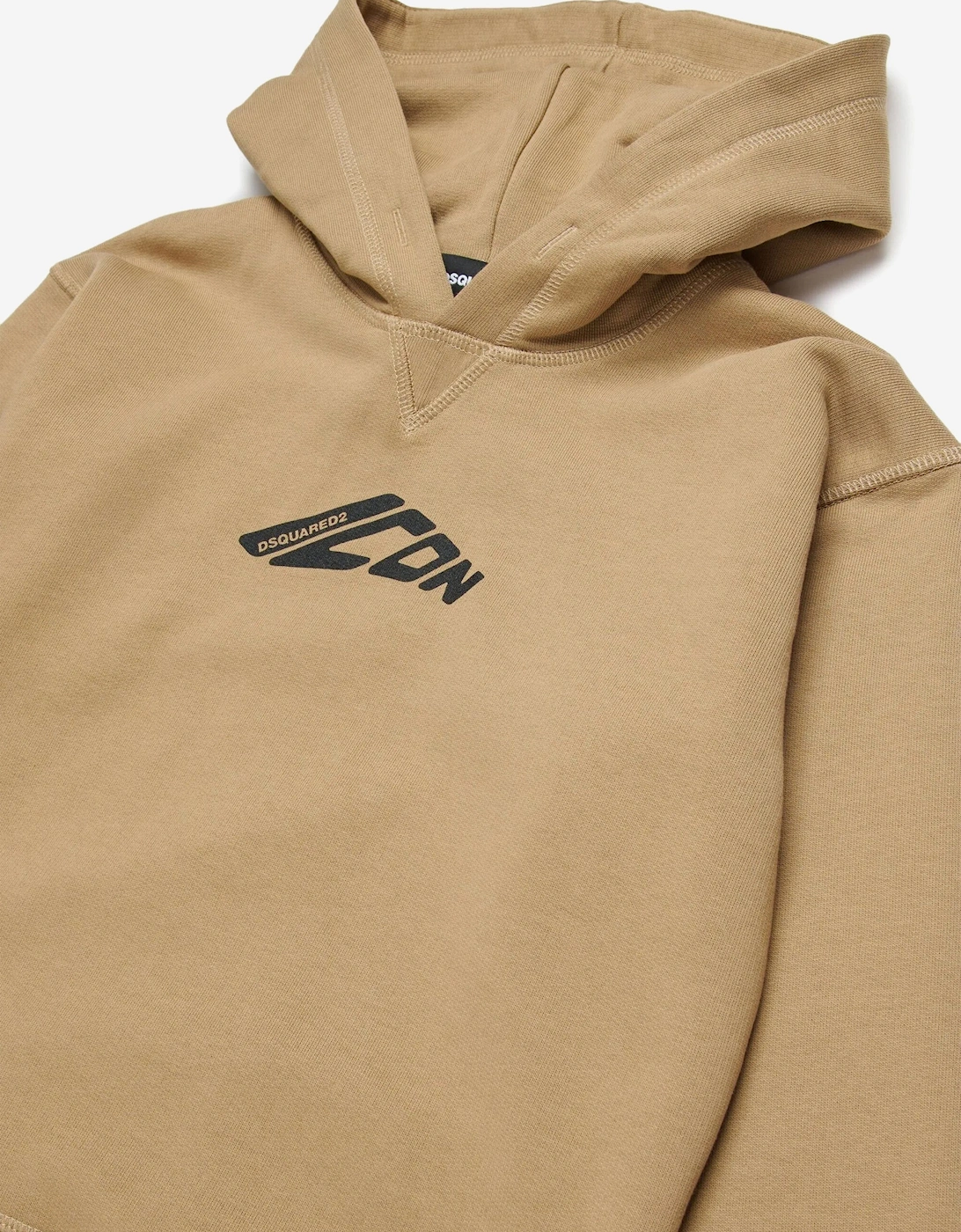 Kids Icon Hoodie in Beige