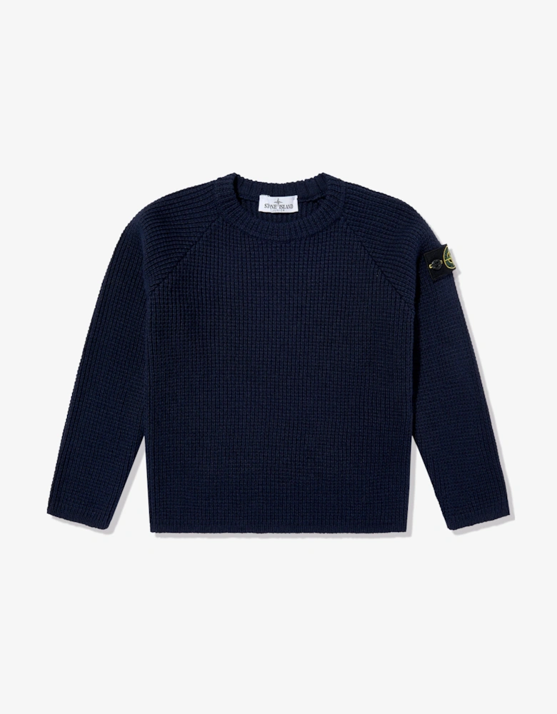Kids Wool Jumper in Navy