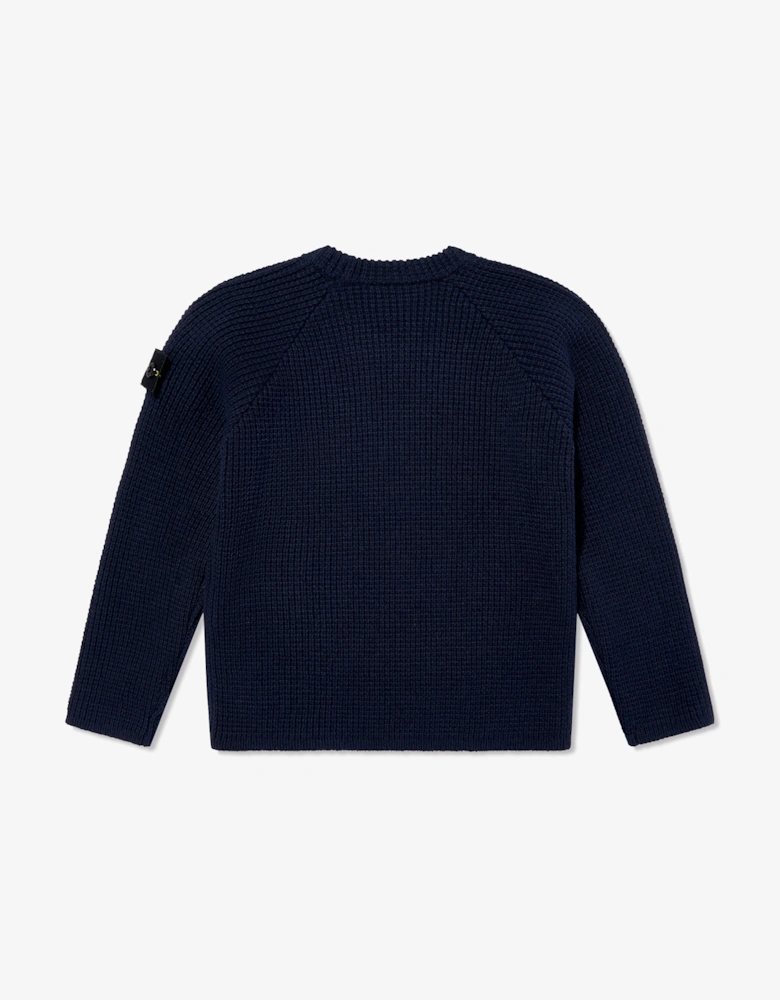 Kids Wool Jumper in Navy