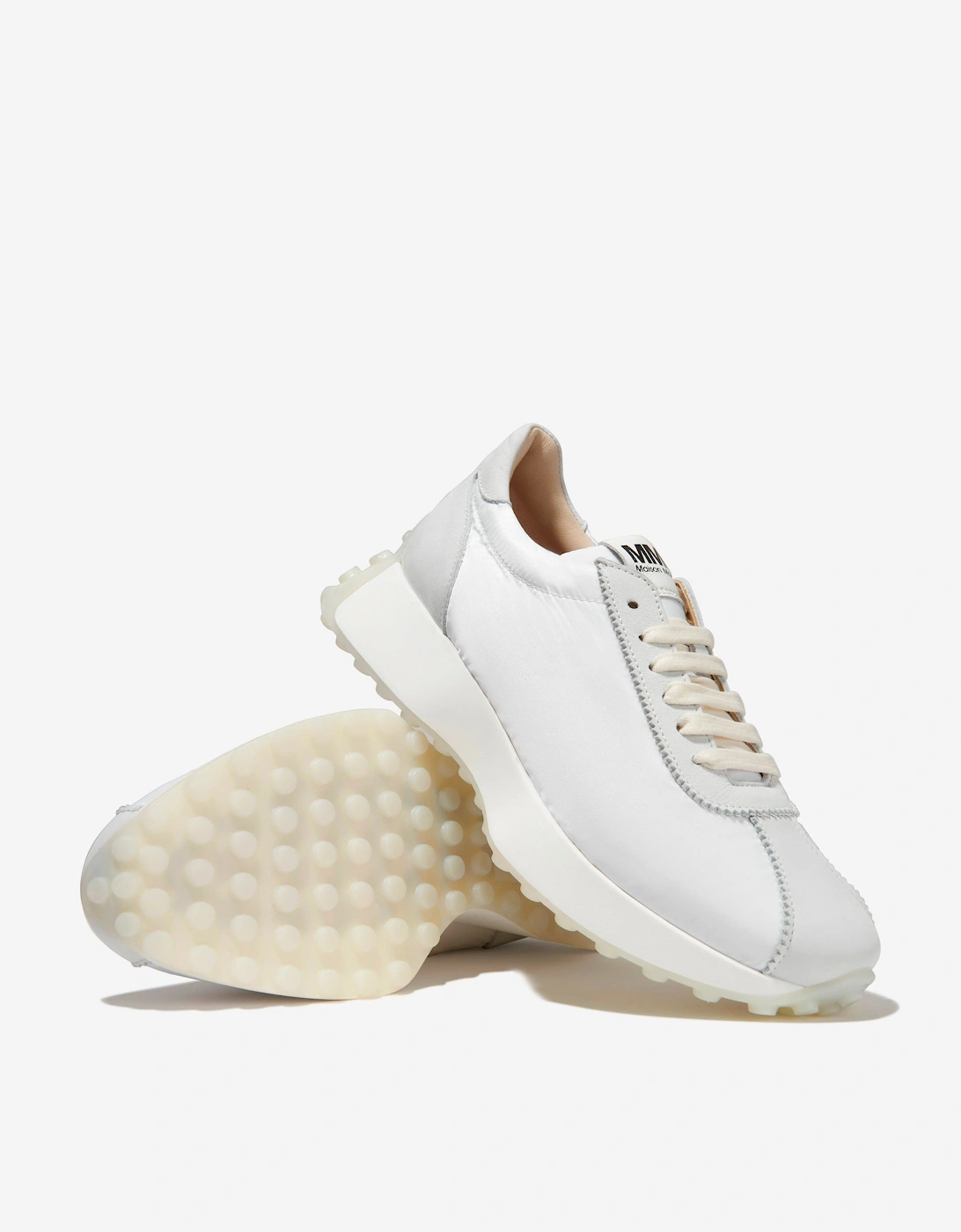 MM6 Girls Leather Lace Up Trainers
