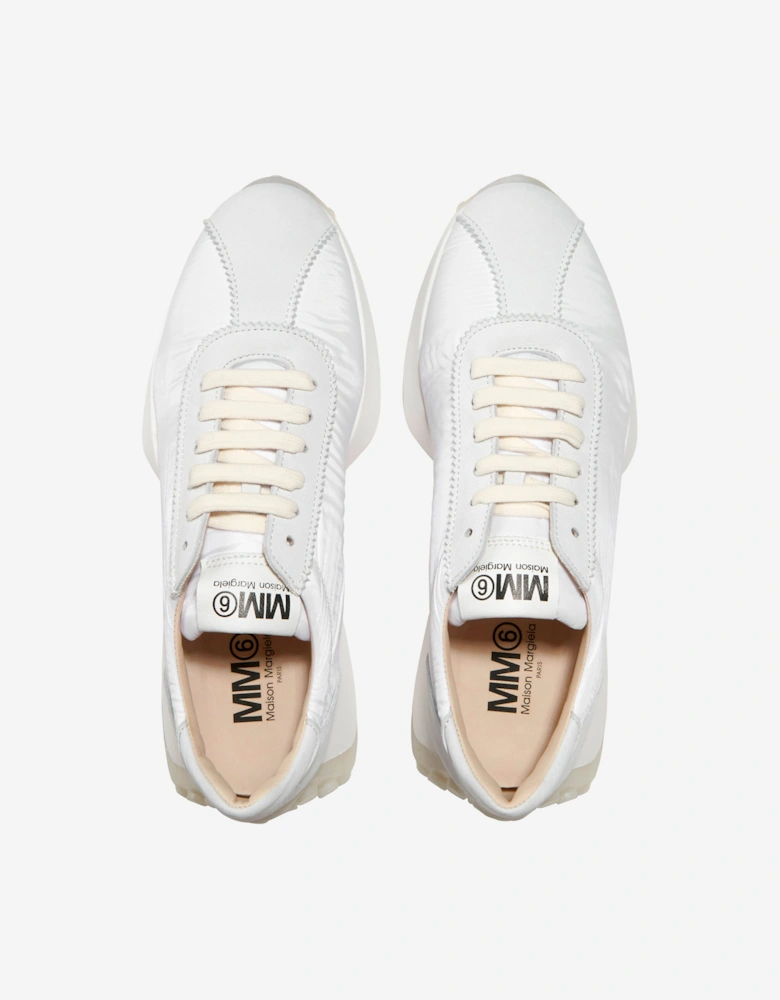 MM6 Girls Leather Lace Up Trainers