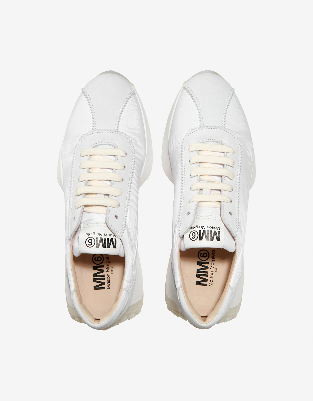 MM6 Girls Leather Lace Up Trainers