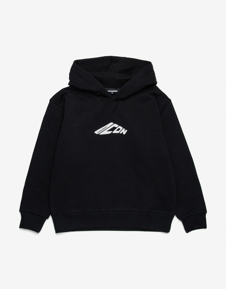 Kids Icon Hoodie in Black