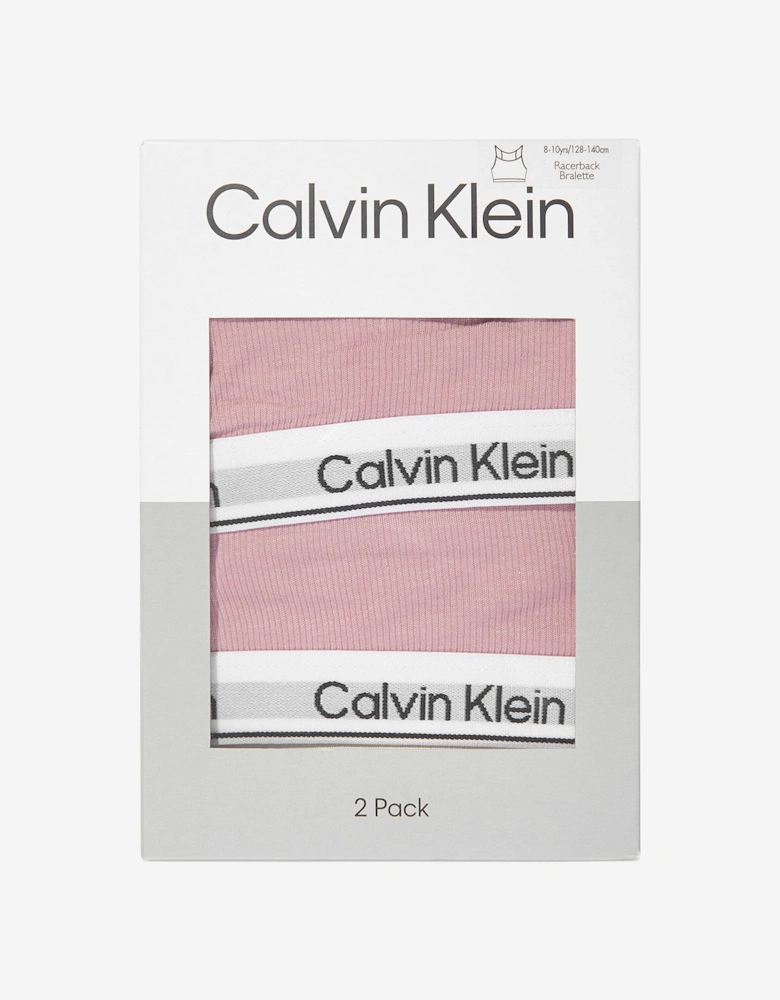Girls Racerback Bralette Set in Pink