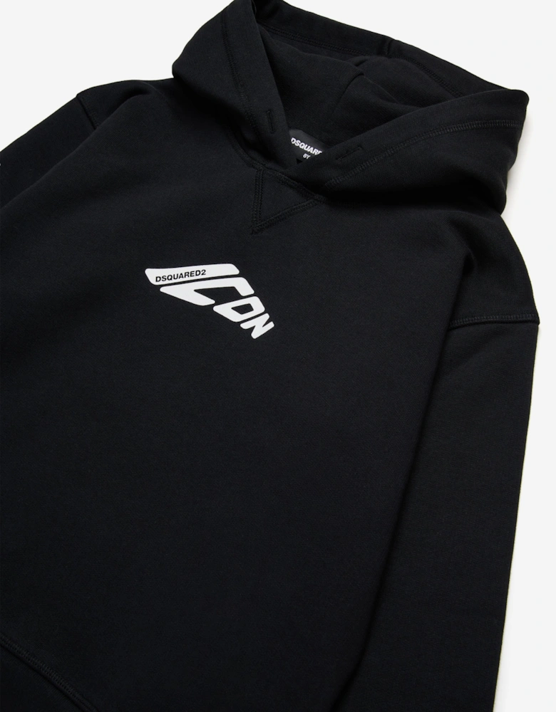 Kids Icon Hoodie in Black