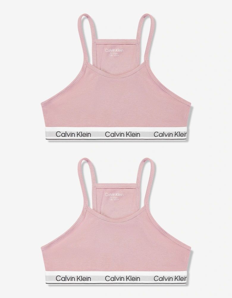 Girls Racerback Bralette Set in Pink