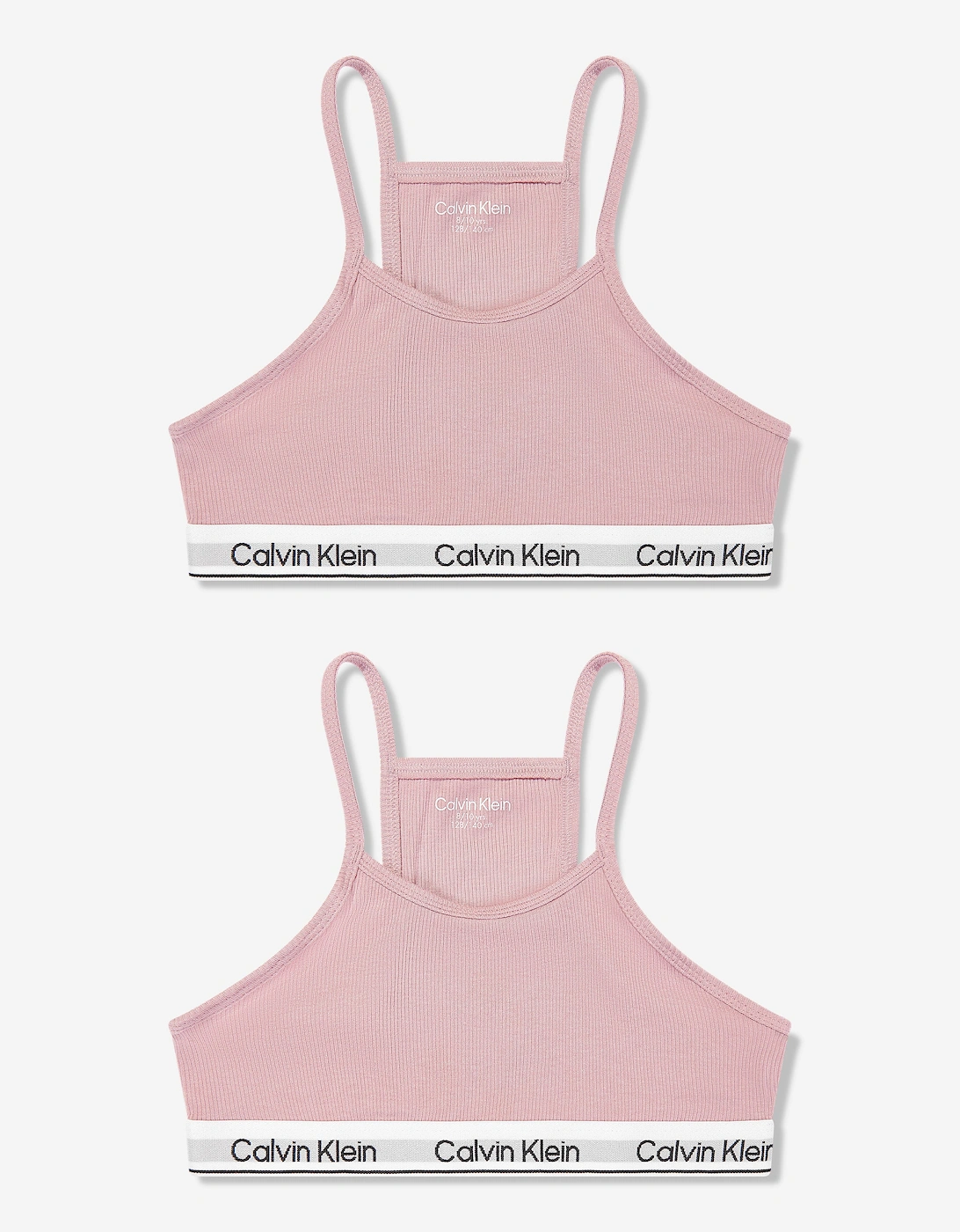 Girls Racerback Bralette Set in Pink, 6 of 5