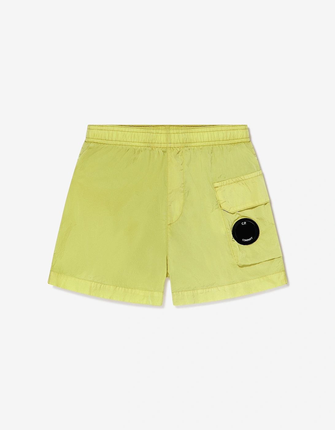 C.P. Company Boys Lens Pocket Swim Shorts in Green, 5 of 4