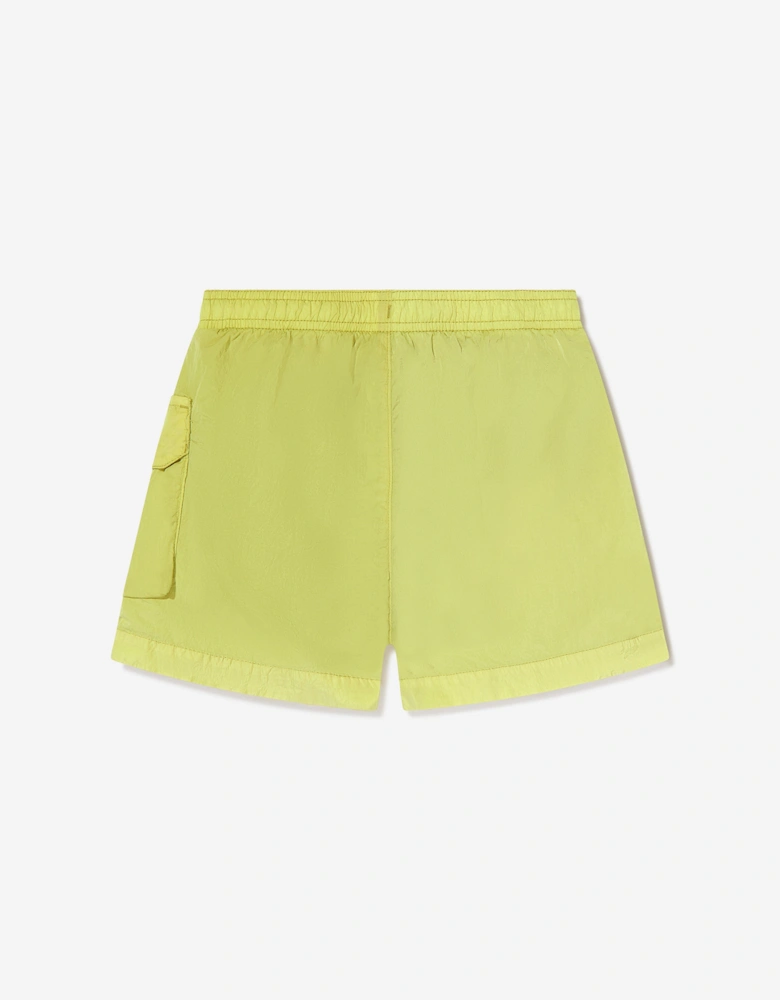 C.P. Company Boys Lens Pocket Swim Shorts in Green