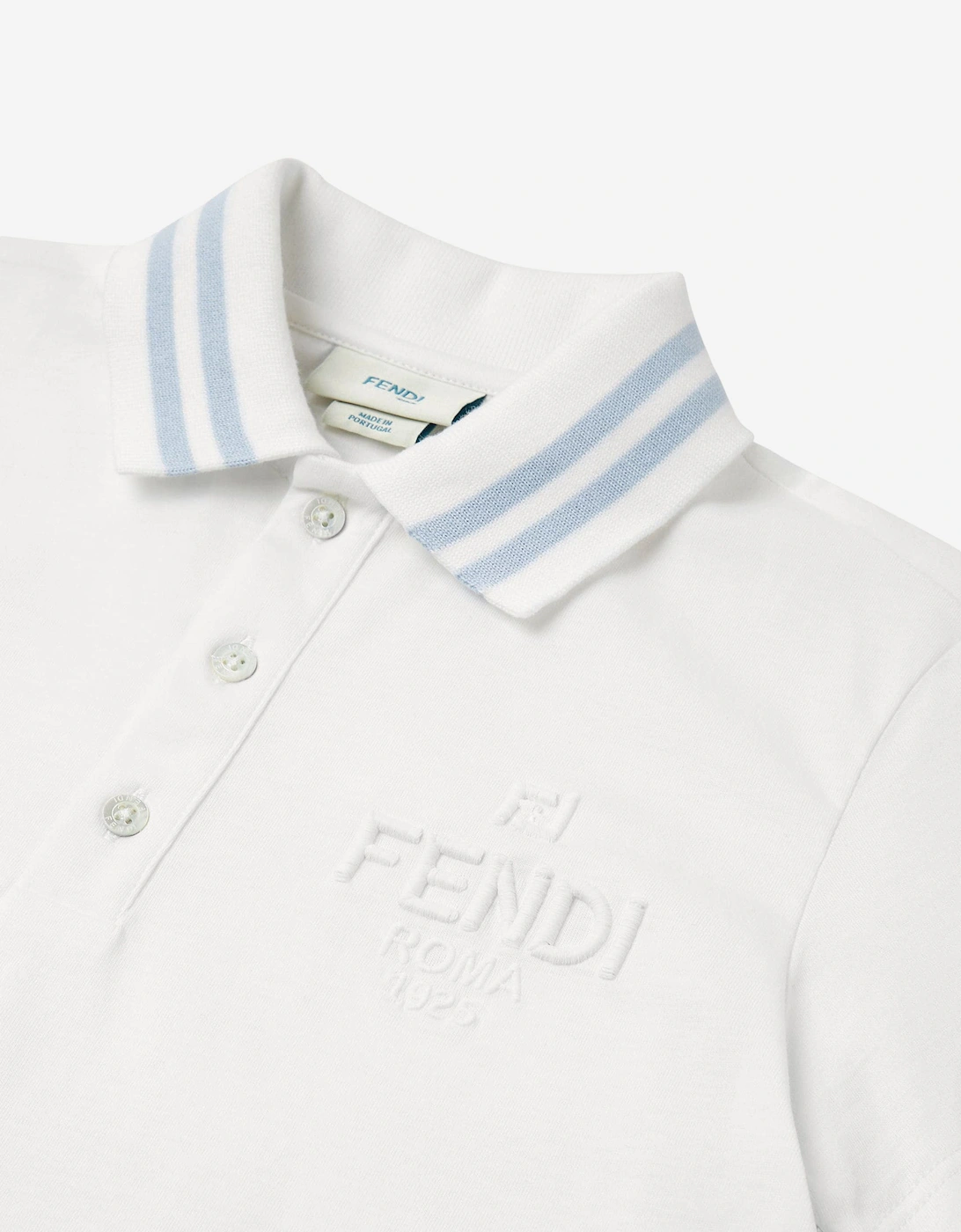 Boys Jersey Polo Shirt in White