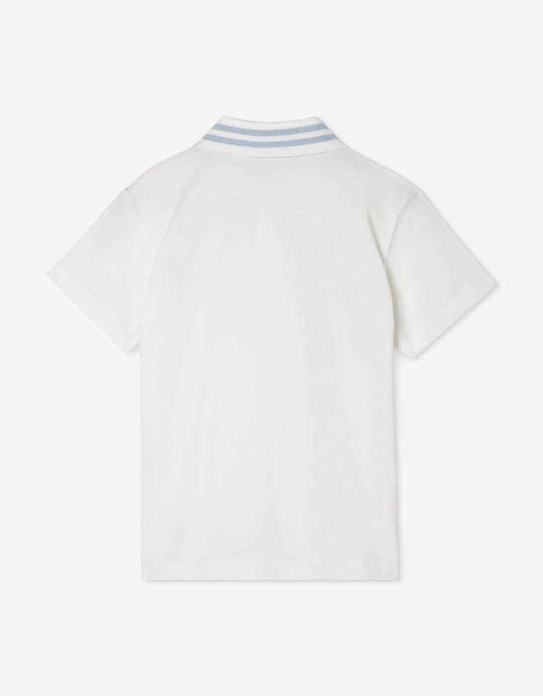 Boys Jersey Polo Shirt in White