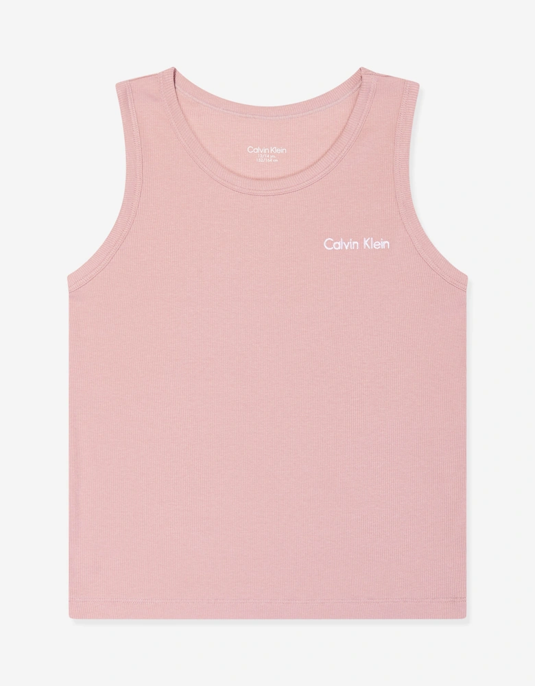 Girls 2 Pack Vest Set in Pink