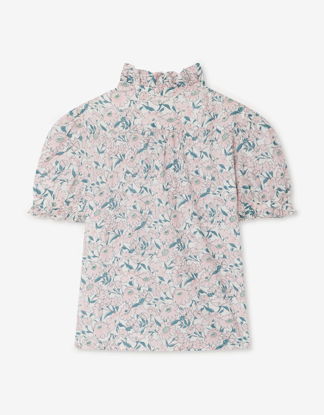 Girls Floral Cindy Blouse in Pink