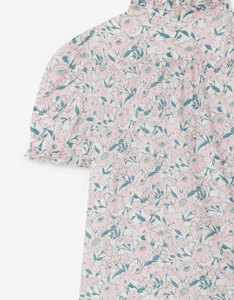 Girls Floral Cindy Blouse in Pink
