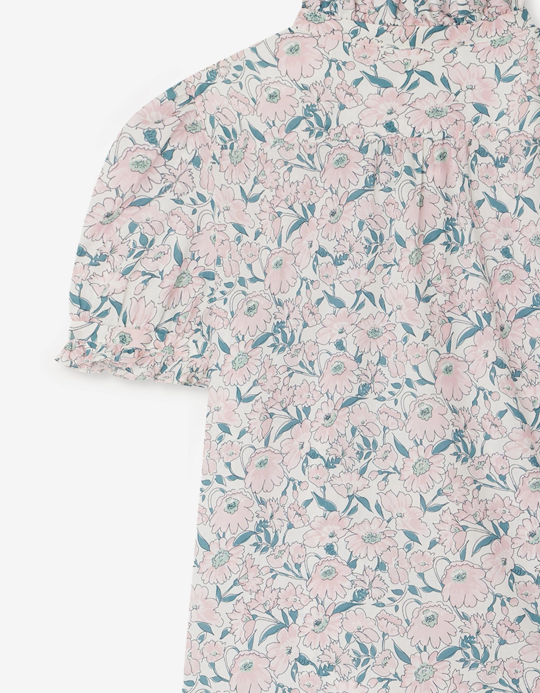 Girls Floral Cindy Blouse in Pink