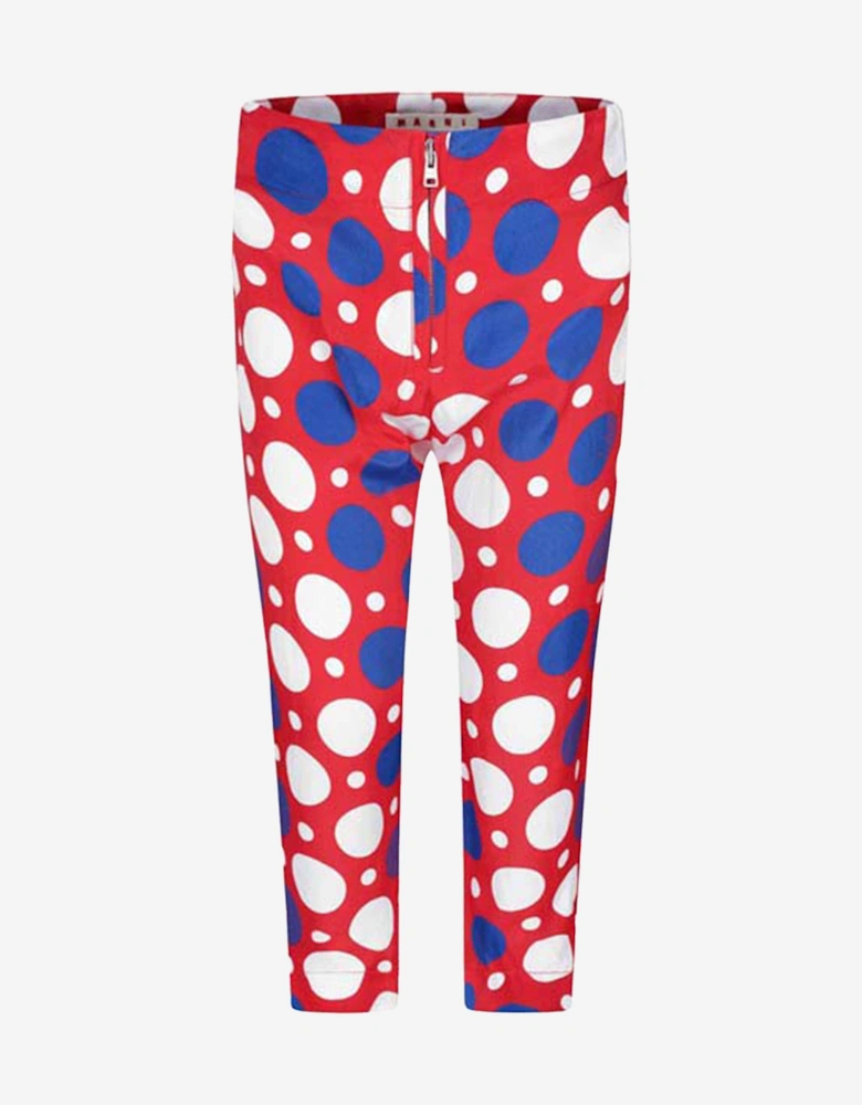 Girls Spotted Silk Trousers
