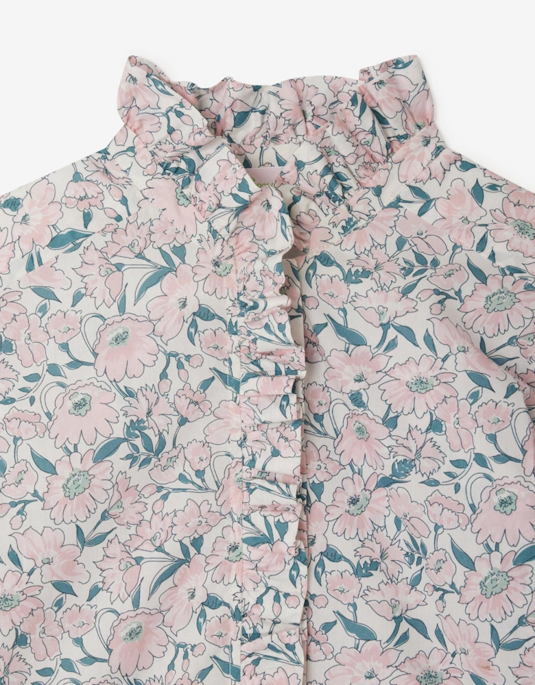 Girls Floral Cindy Blouse in Pink