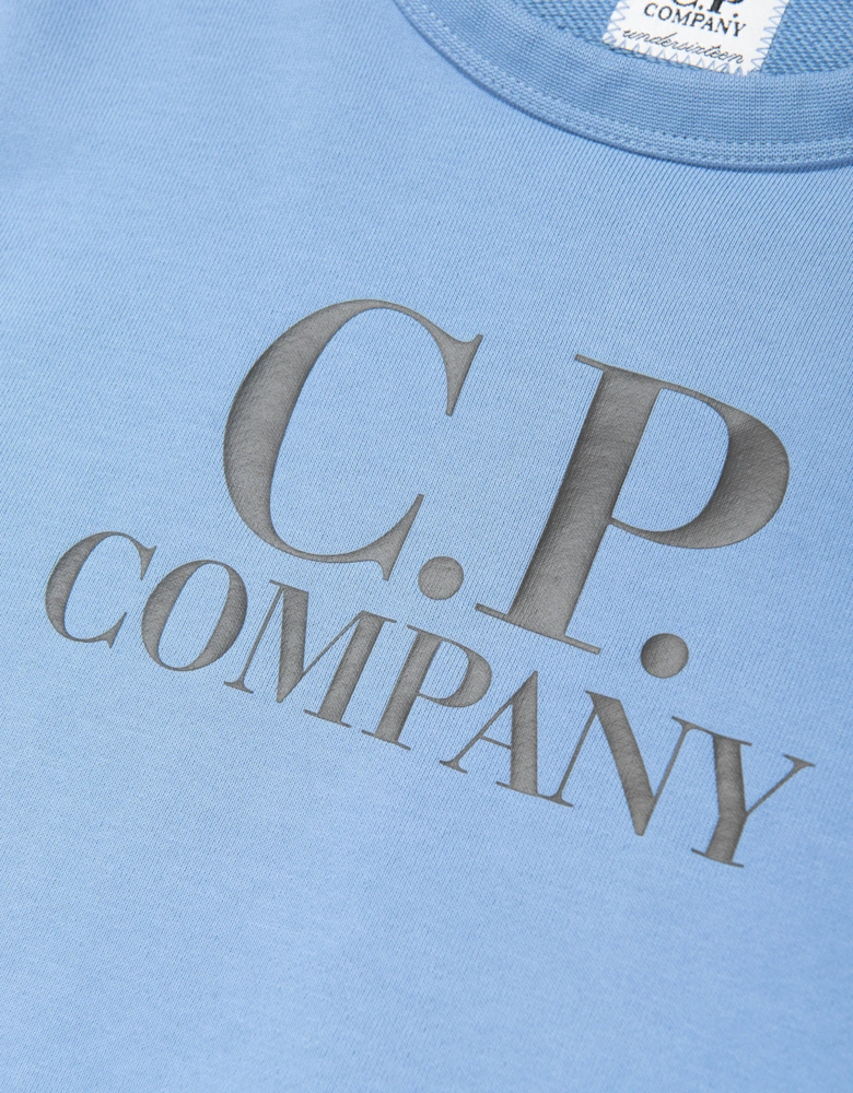 C.P. Company Boys Logo Sweatshirt in Blue