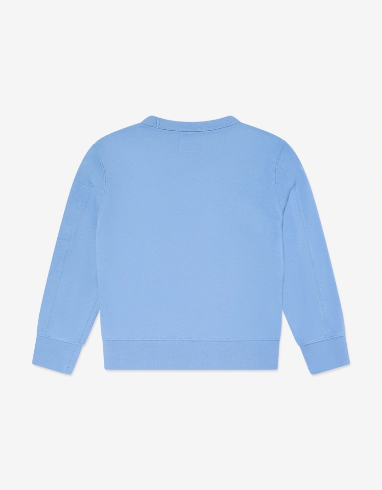 C.P. Company Boys Logo Sweatshirt in Blue