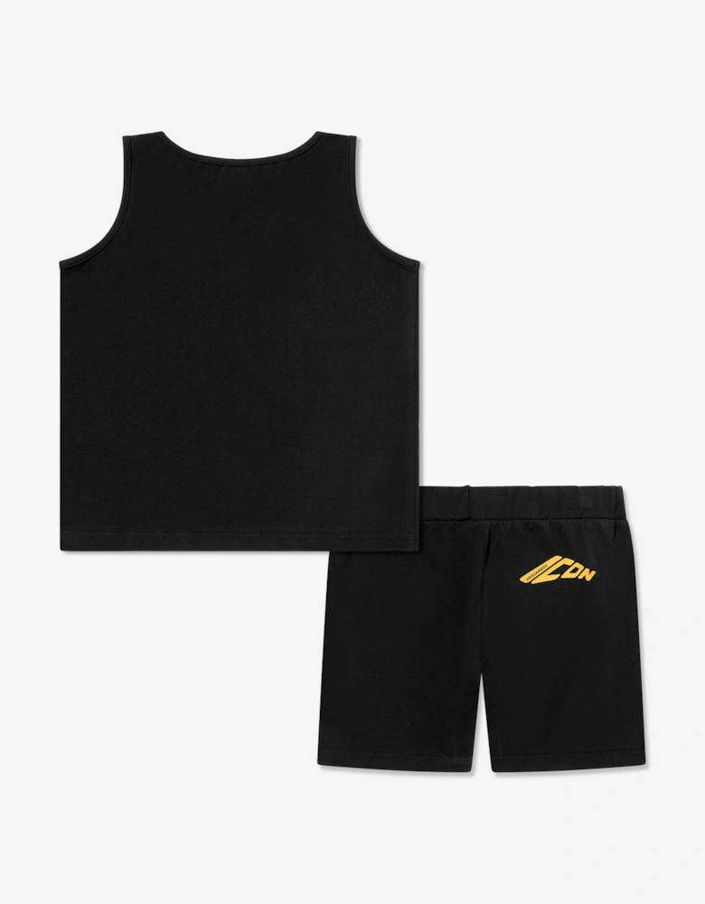 Kids Short Pyjama Set in Black