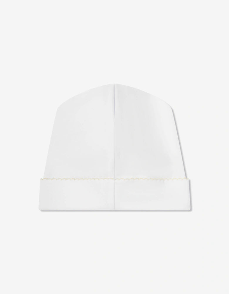 Baby Vintage Duckies Embroidered Hat in White