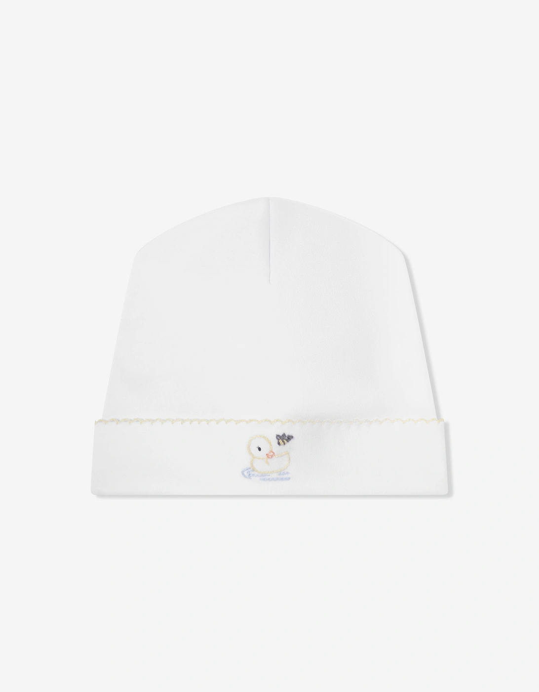 Baby Vintage Duckies Embroidered Hat in White, 5 of 4