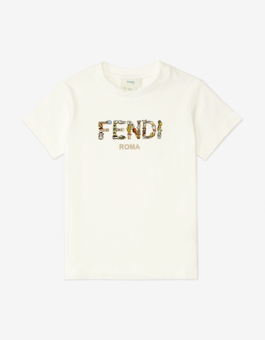 Boys Logo T-Shirt in White, 4 of 3