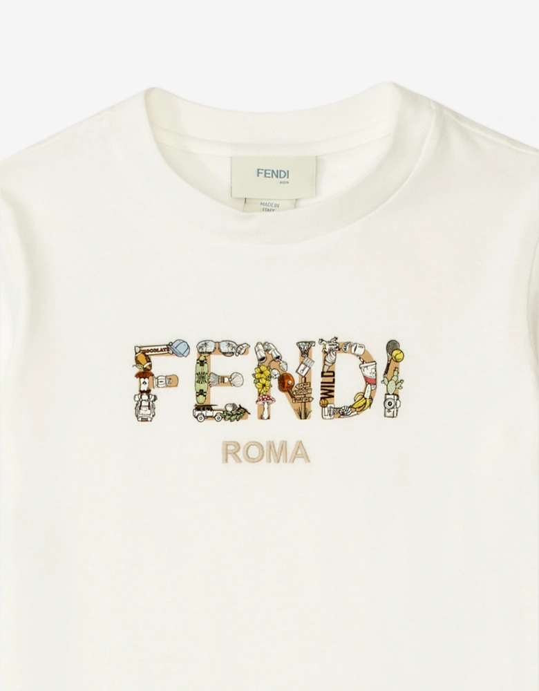 Boys Logo T-Shirt in White