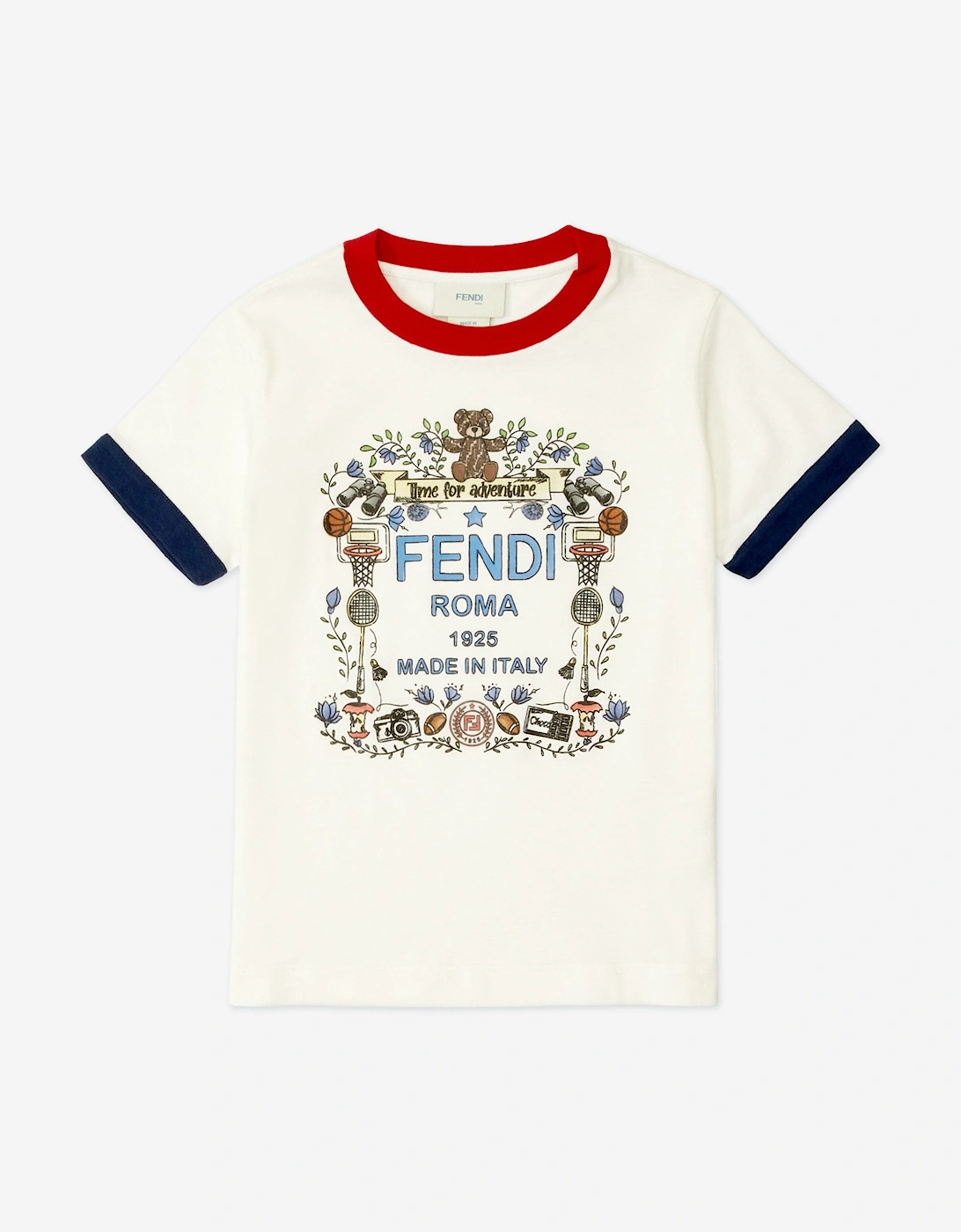 Boys Logo Jersey T-Shirt in White, 5 of 4