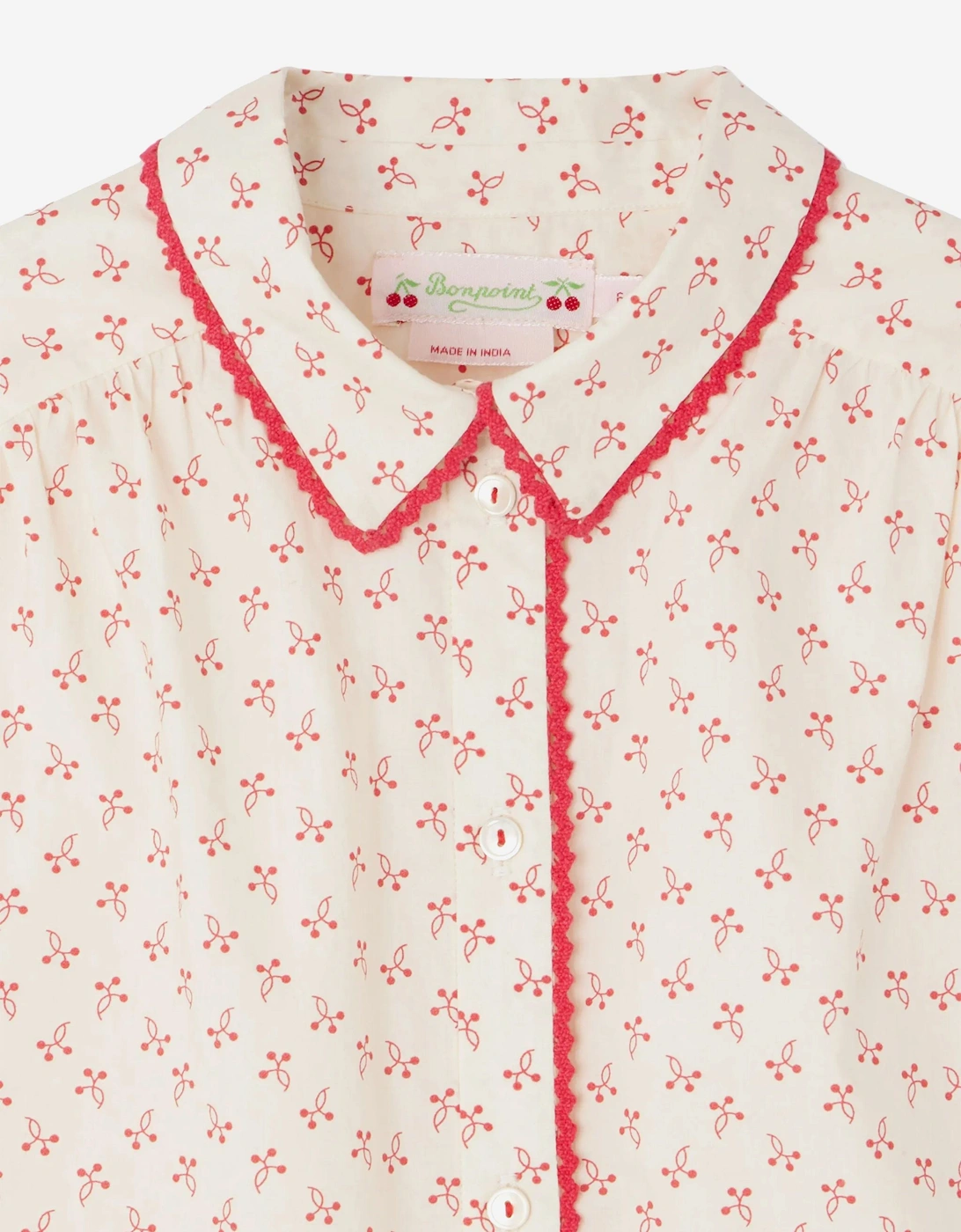 Girls Basiline Blouse in Ivory