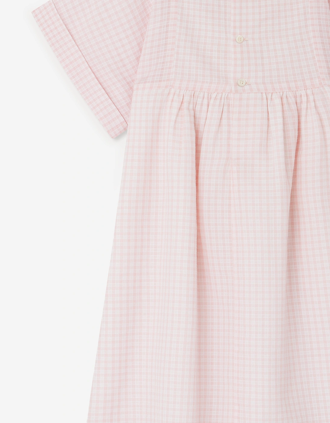 Girls Smocked Paysanne Dress in Pink