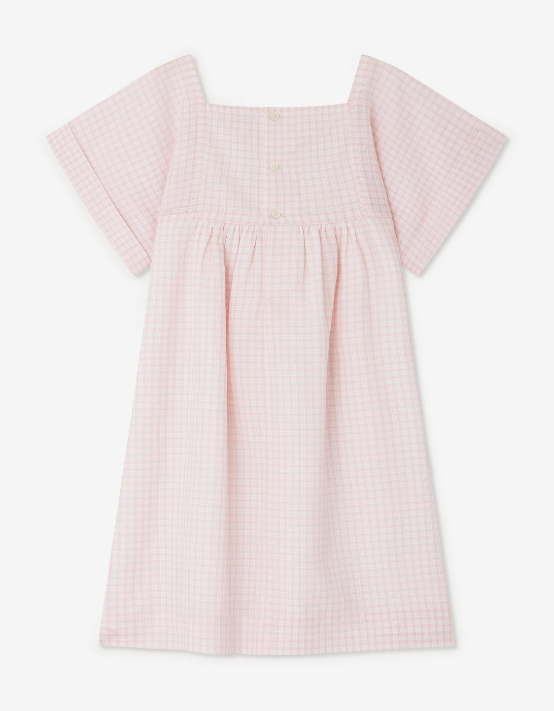 Girls Smocked Paysanne Dress in Pink