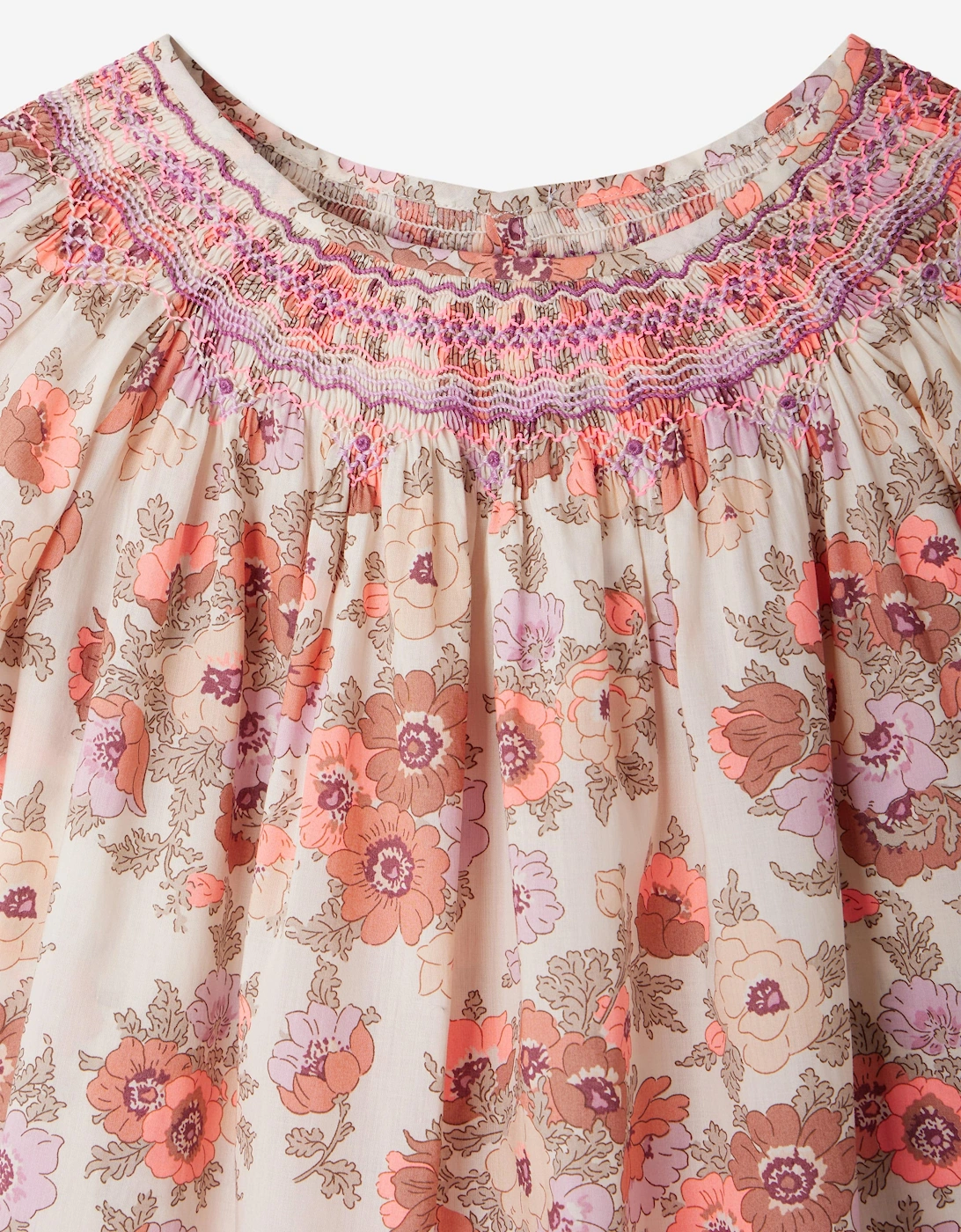 Girls Floral Arlene Dress in Pink