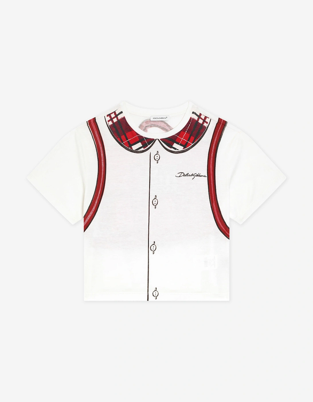 Girls Backpack Print T-Shirt in White, 5 of 4
