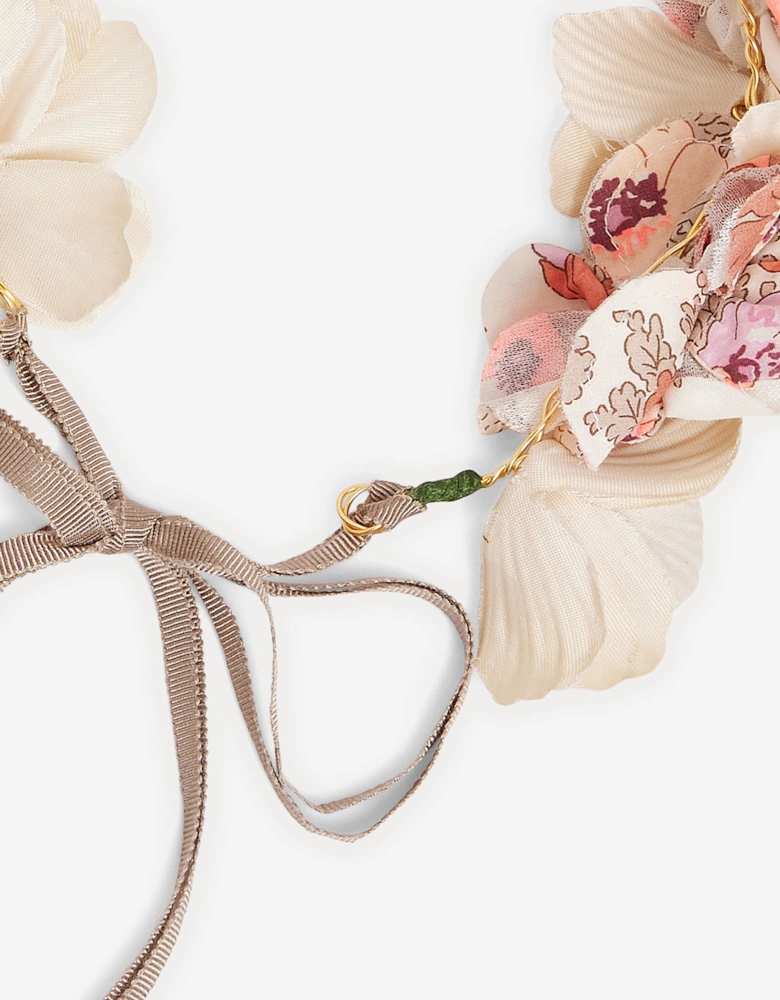 Girls Floral Elilou Headband in Pink