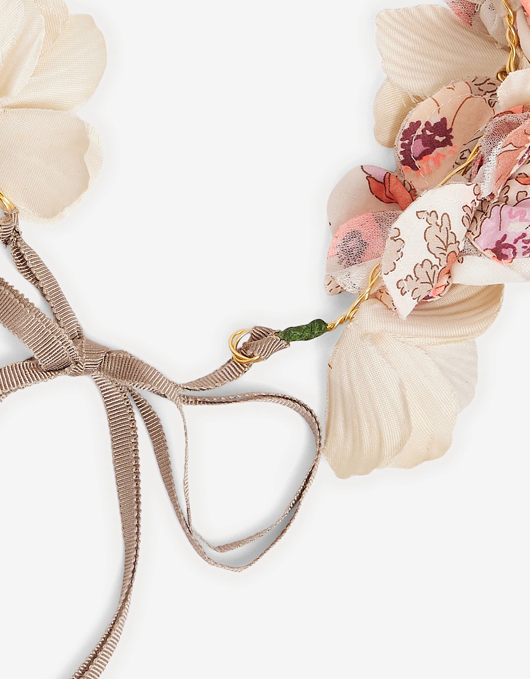 Girls Floral Elilou Headband in Pink