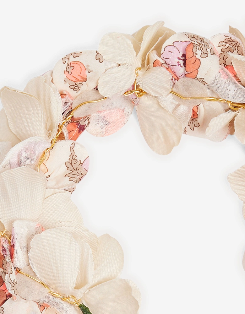 Girls Floral Elilou Headband in Pink