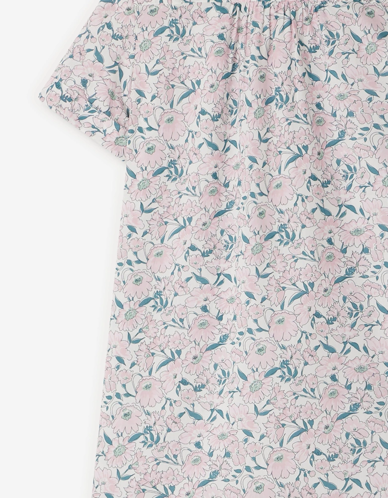 Girls Floral Emiliana Dress in Pink