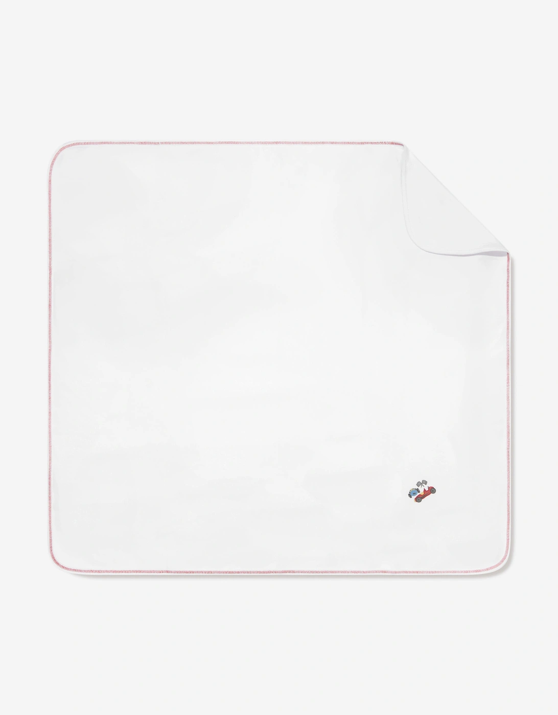 Baby Boys Grand Prix Receiving Blanket in White, 5 of 4