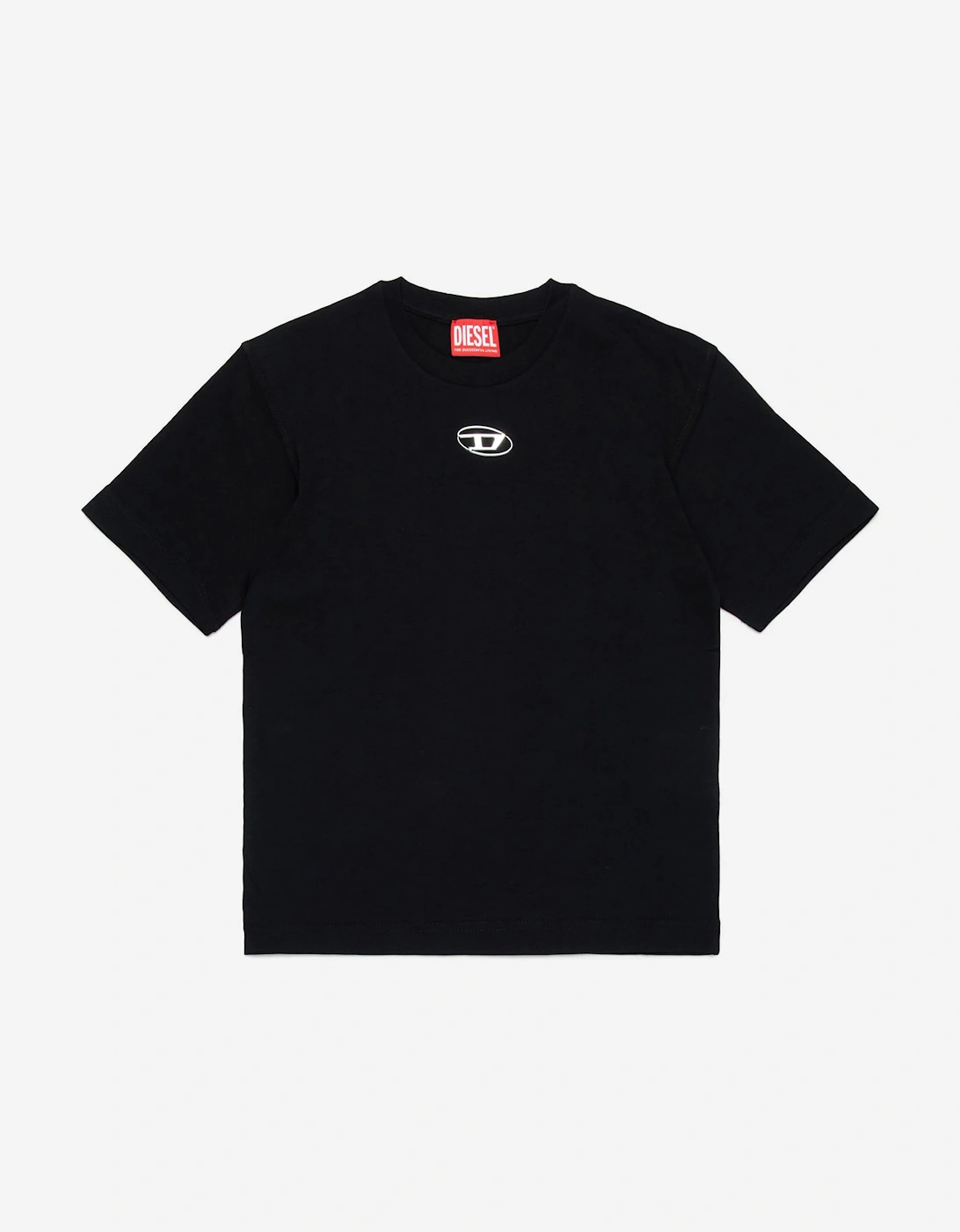 Kids Logo T-Shirt in Black, 4 of 3