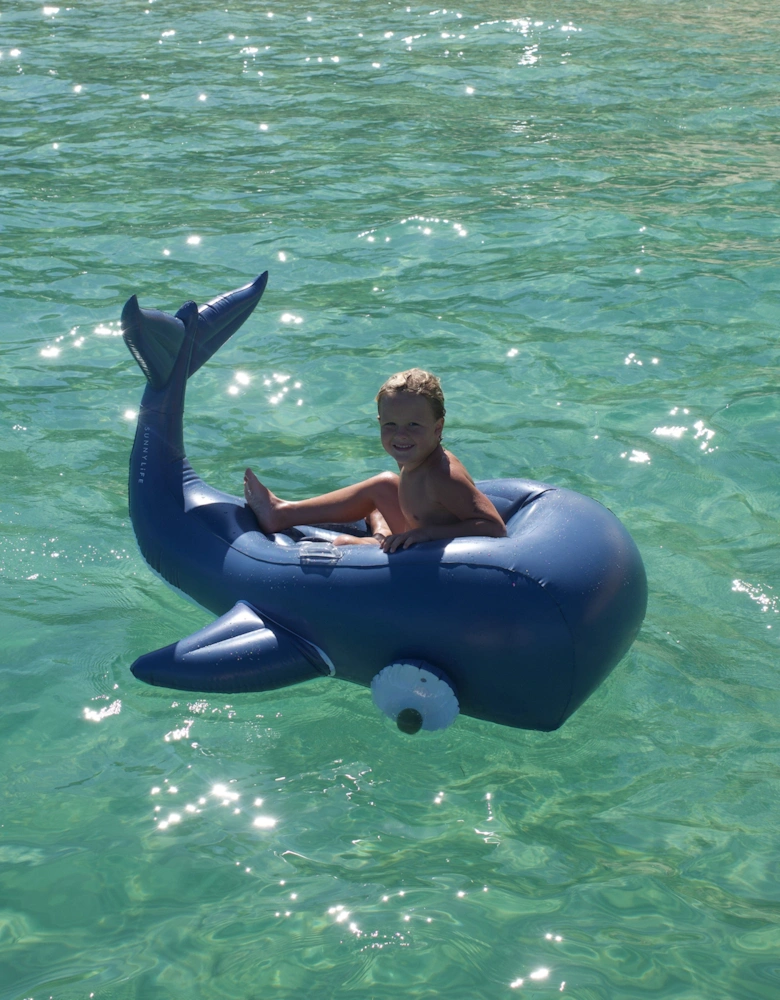 Kids Moby Dick Luxe Ride-On Float in Blue (142cm)
