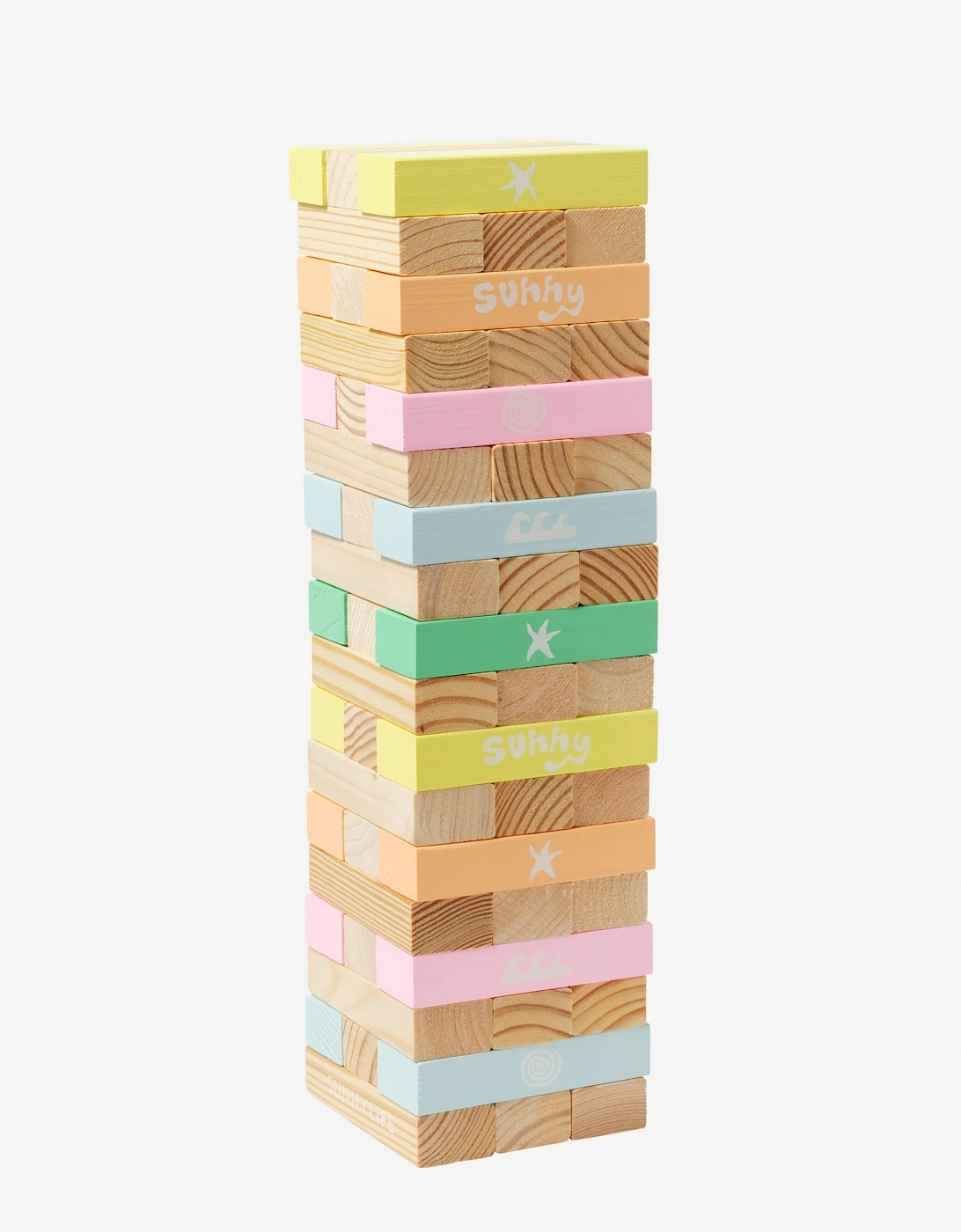 Kids Pool Side Giant Jumbling Tower in Multicolour (45cm), 4 of 3