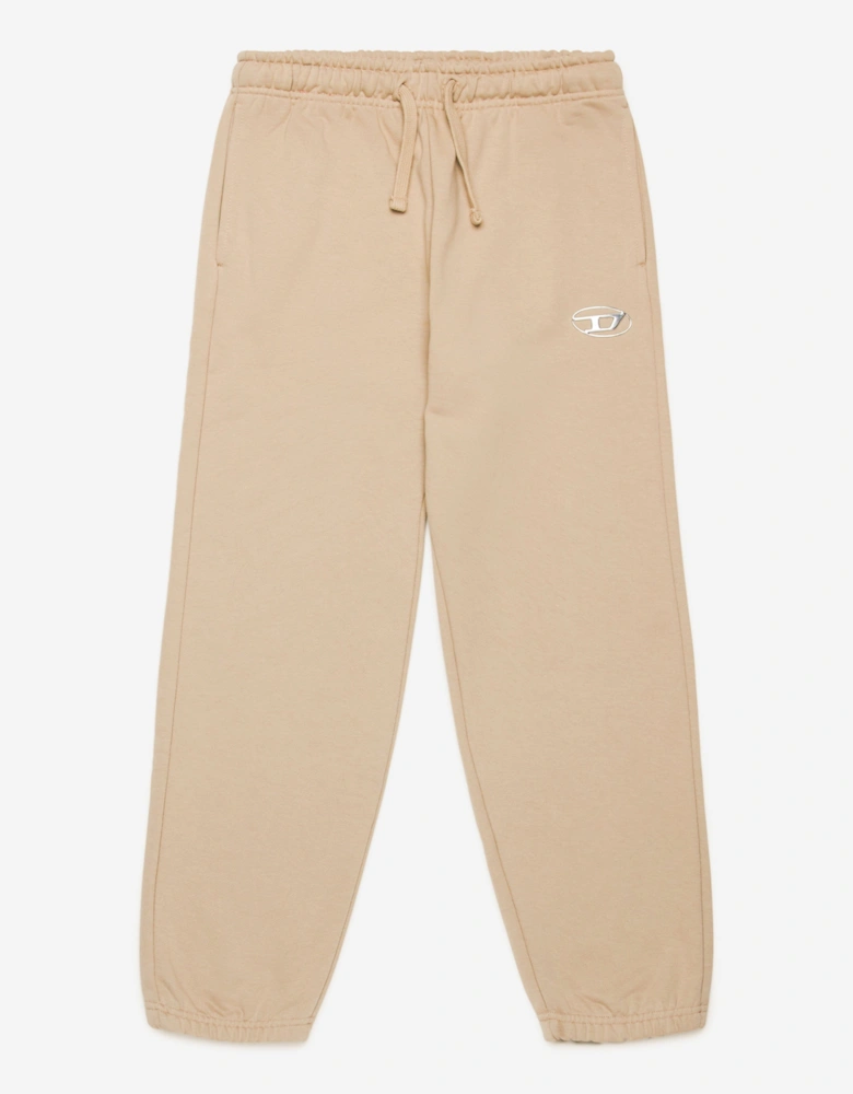 Kids Logo Joggers in Beige