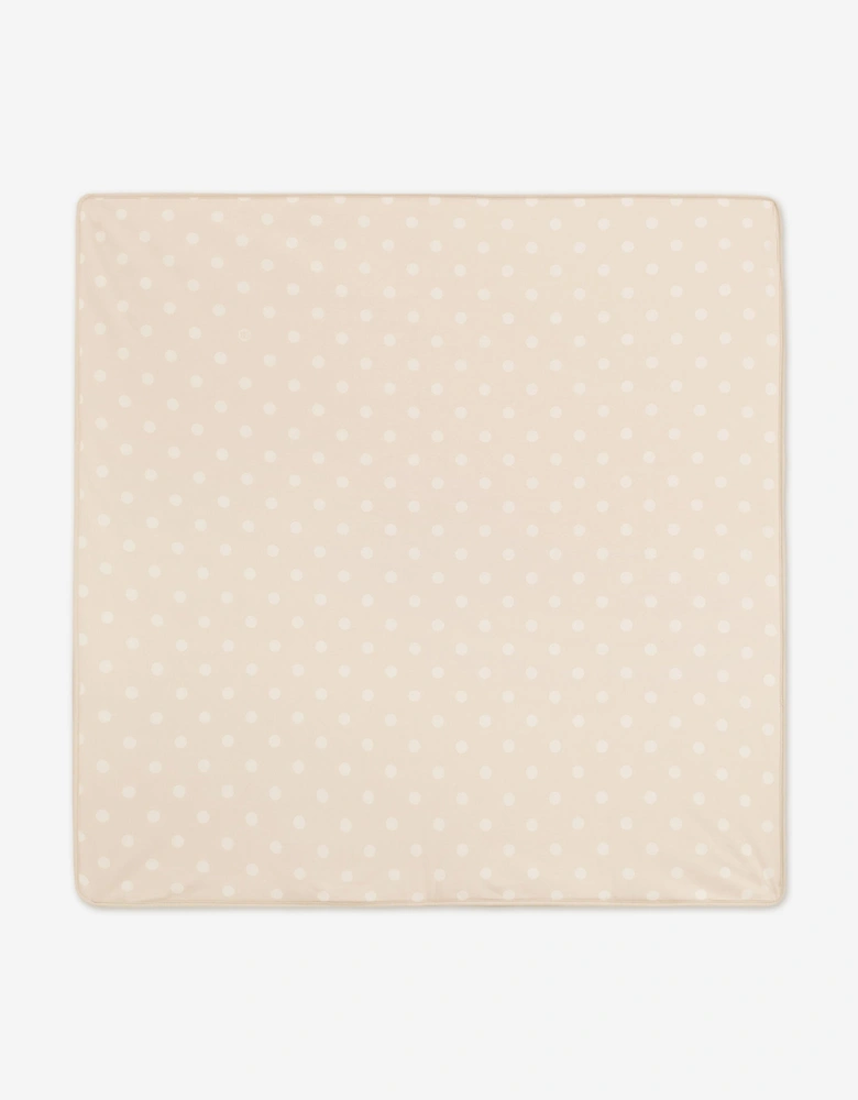Baby Embroidered Logo Blanket in Ivory (80cm)