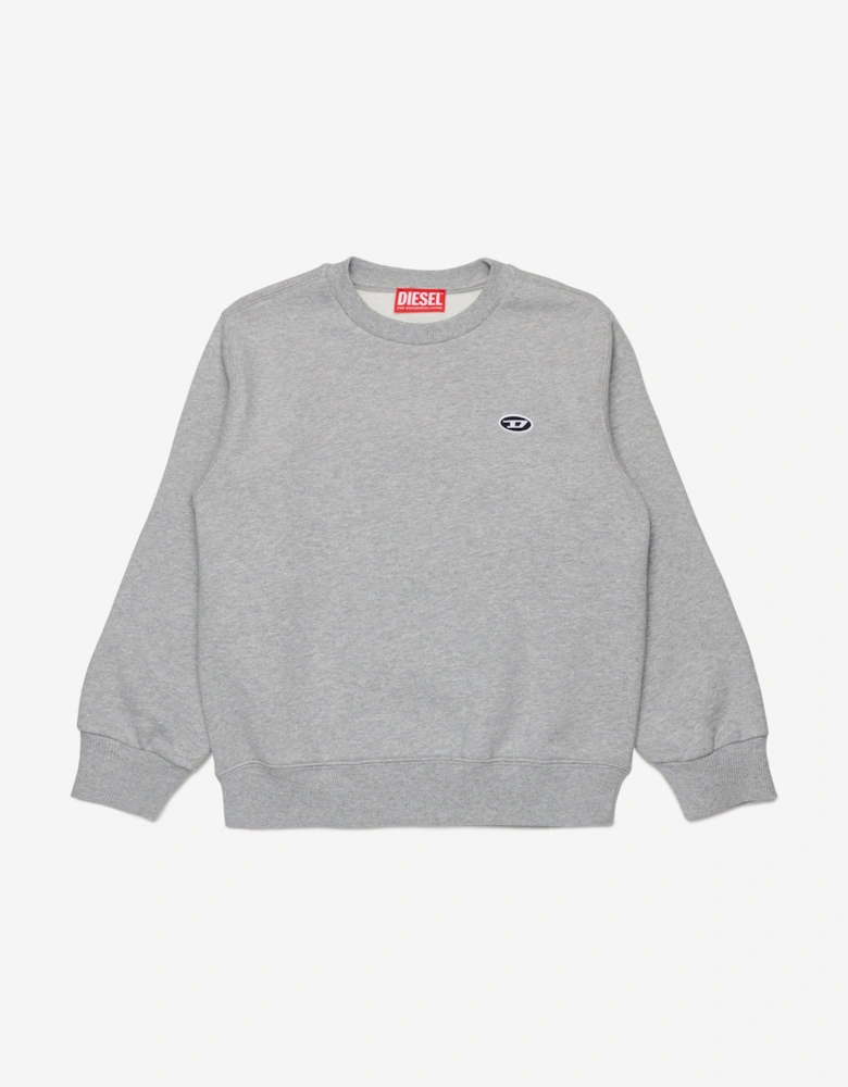 Boys Logo Sweatshirt in Grey